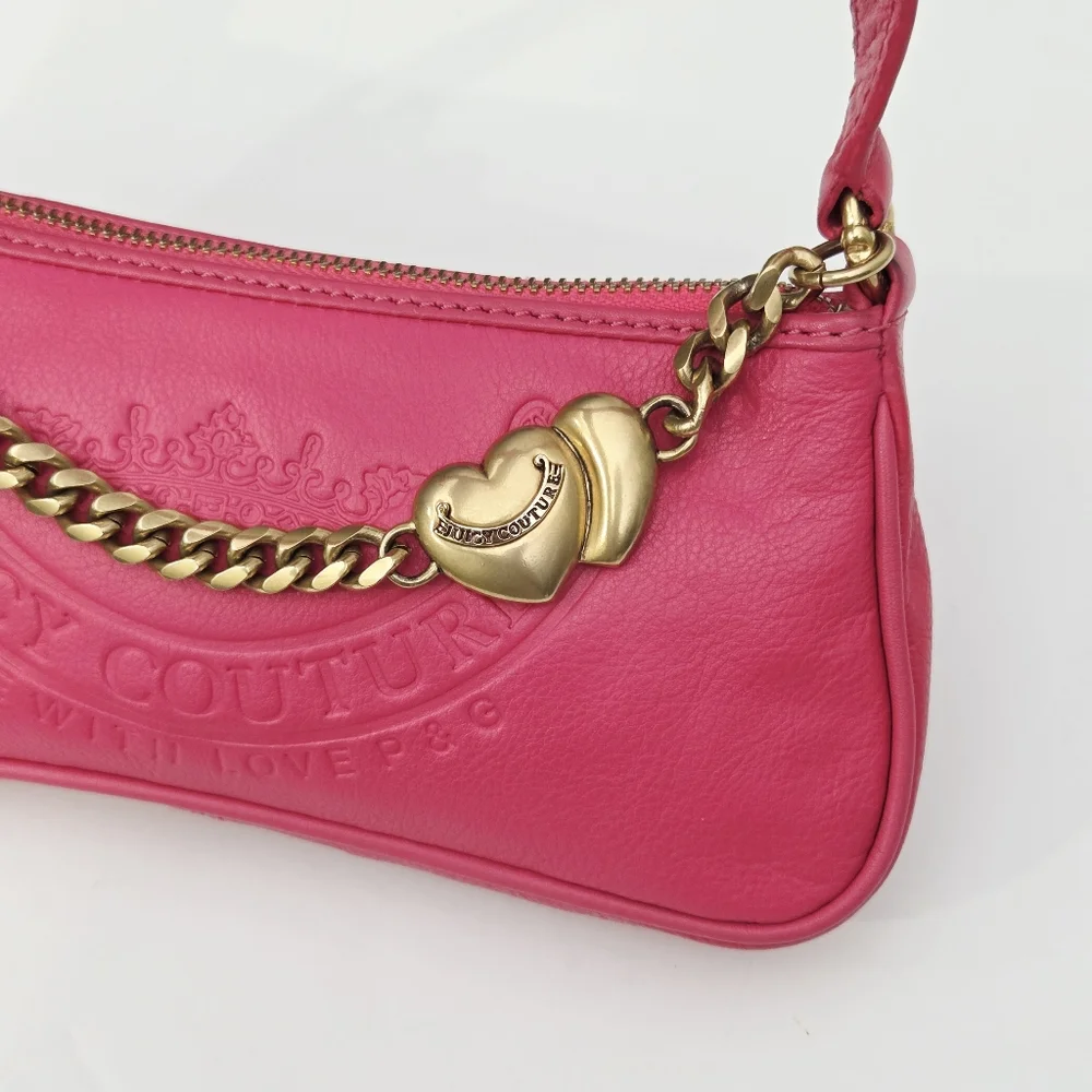 VINTAGE Y2K JUICY COUTURE GENUINE LEATHER BAGUETTE BAG